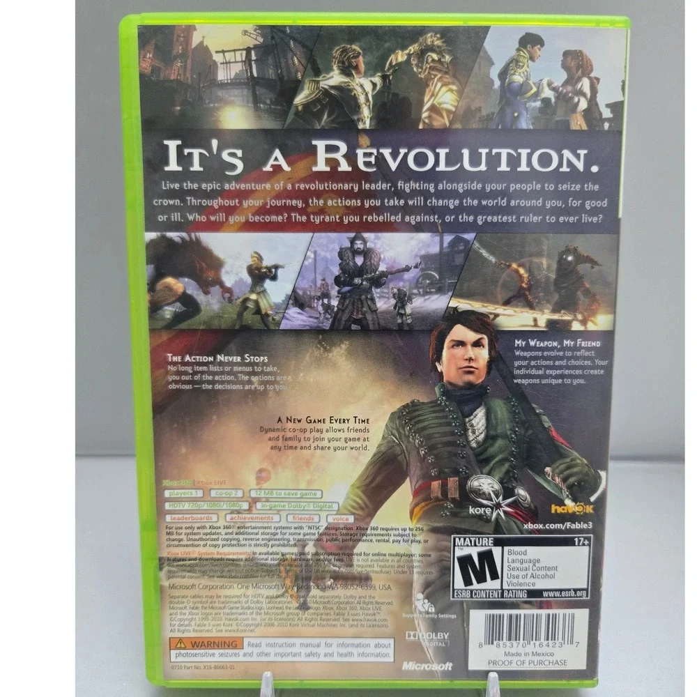 Fable III 3 - Microsoft Xbox 360 - Complete CIB W/ Manual‎ Tested & Working